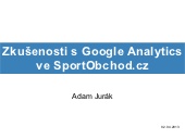 Zkušenosti s Google Analytics ve Sp...