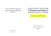 StartupYard 2012 Demo Day - Handout